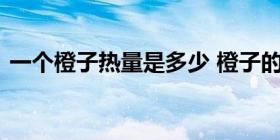 一个橙子热量是多少 橙子的营养与热量详解